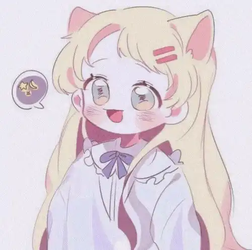 动漫女生头像如果没有特别幸运那就好好努力
