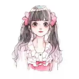 长发清新动漫女生头像
