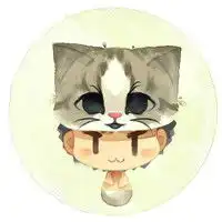 可爱猫咪头套系列卡通情侣头像图片
