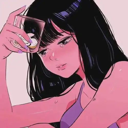 动漫女生头像如果没有特别幸运那就好好努力
