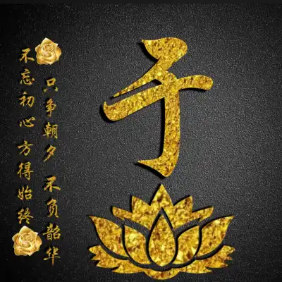 佛系头像姓氏,莲花佛系版很好看太精美了
