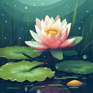 手绘莲花
