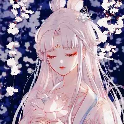 手绘女头像
