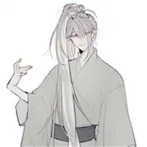 日系动漫头像男穿和服的干净更美好清新气息
