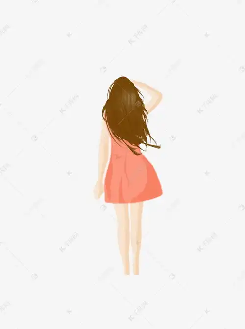 小清新文艺女生人物背影可商用元素素材图片免费下载千库网
