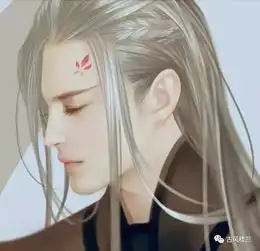 仙气十足却又禁欲系的白发美男图
