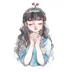 长发清新动漫女生头像
