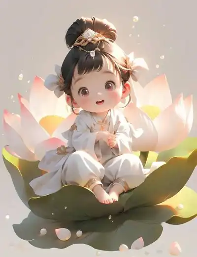 古风莲花佛系小可人治愈头像~
